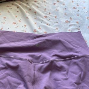 Lululemon size 10 Worcestershire purple leggings